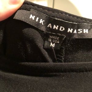 Fun black dress with gems on the sleeves